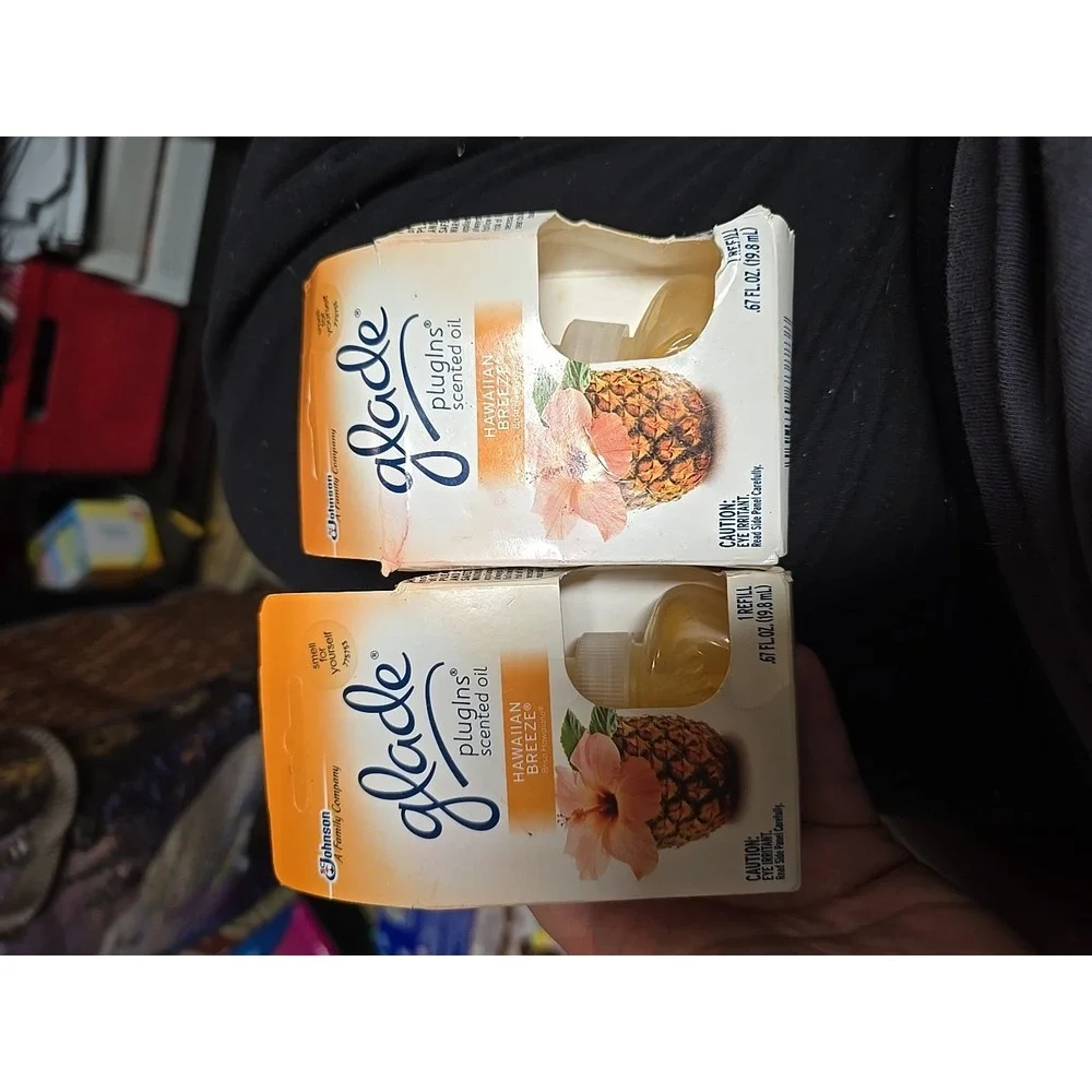 Glade Plug Ins Oil Hawaiian Breeze Air Freshener Refills Discontinued HTF NIB